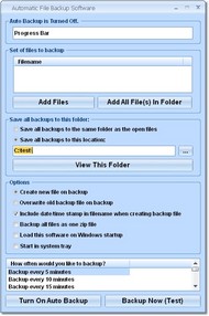 Automatic File Backup Software screenshot